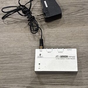 Behringer PP400 Ultra-Compact Phono Preamp Turntable Pre-Amp JP